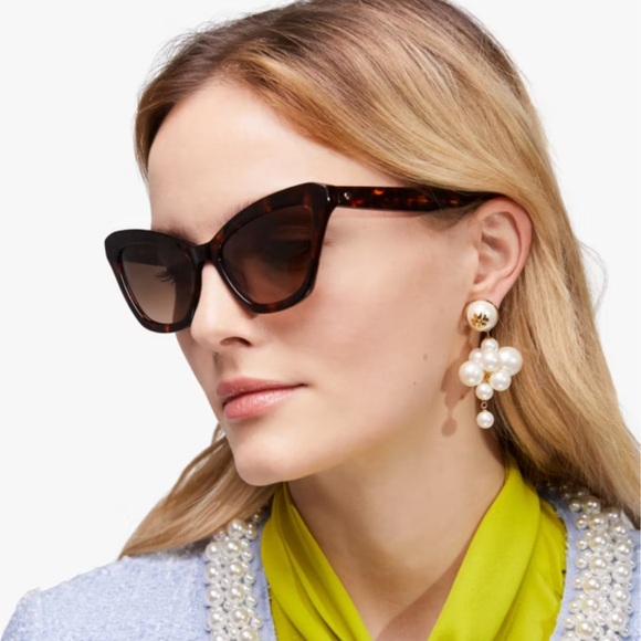 Kate Spade AMELIE/G/S 086 HA 54 Havana / Brown Gradient Lenses - Picture 1 of 13